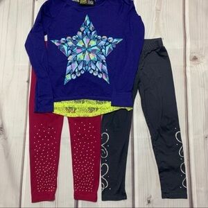 Green Soda Lace Top Leggings Set